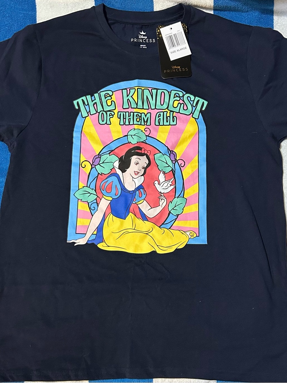 NWT Disney Navy Snow White 'The Kindest of Them All' Graphic Tee